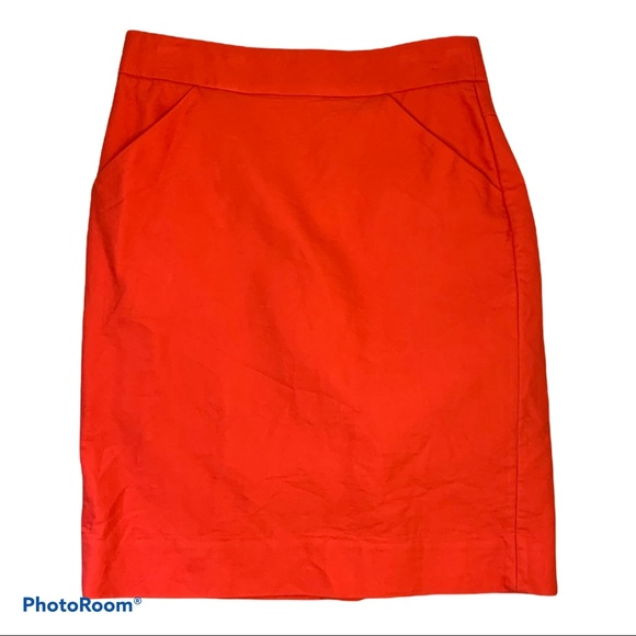 J.Crew “The Pencil Skirt” in Red Size 2 - Picture 2 of 6